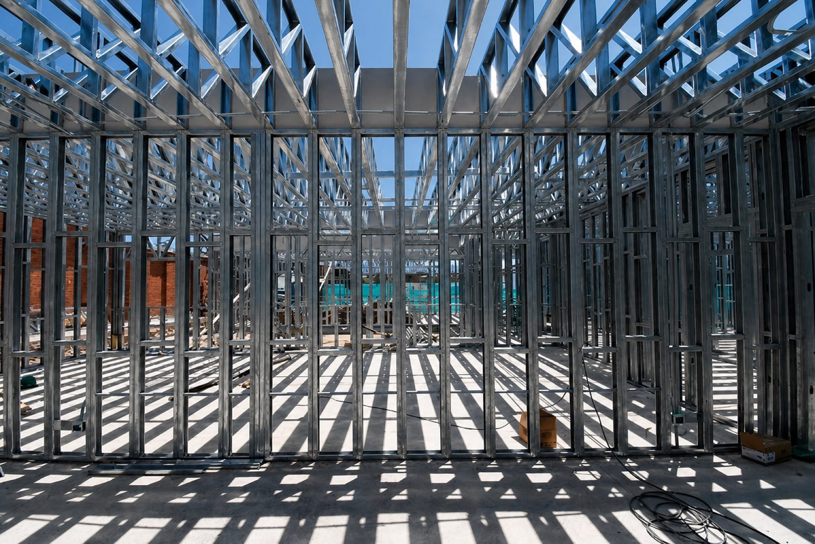 Estructura de vivienda en steel framing con perfiles de acero galvanizado