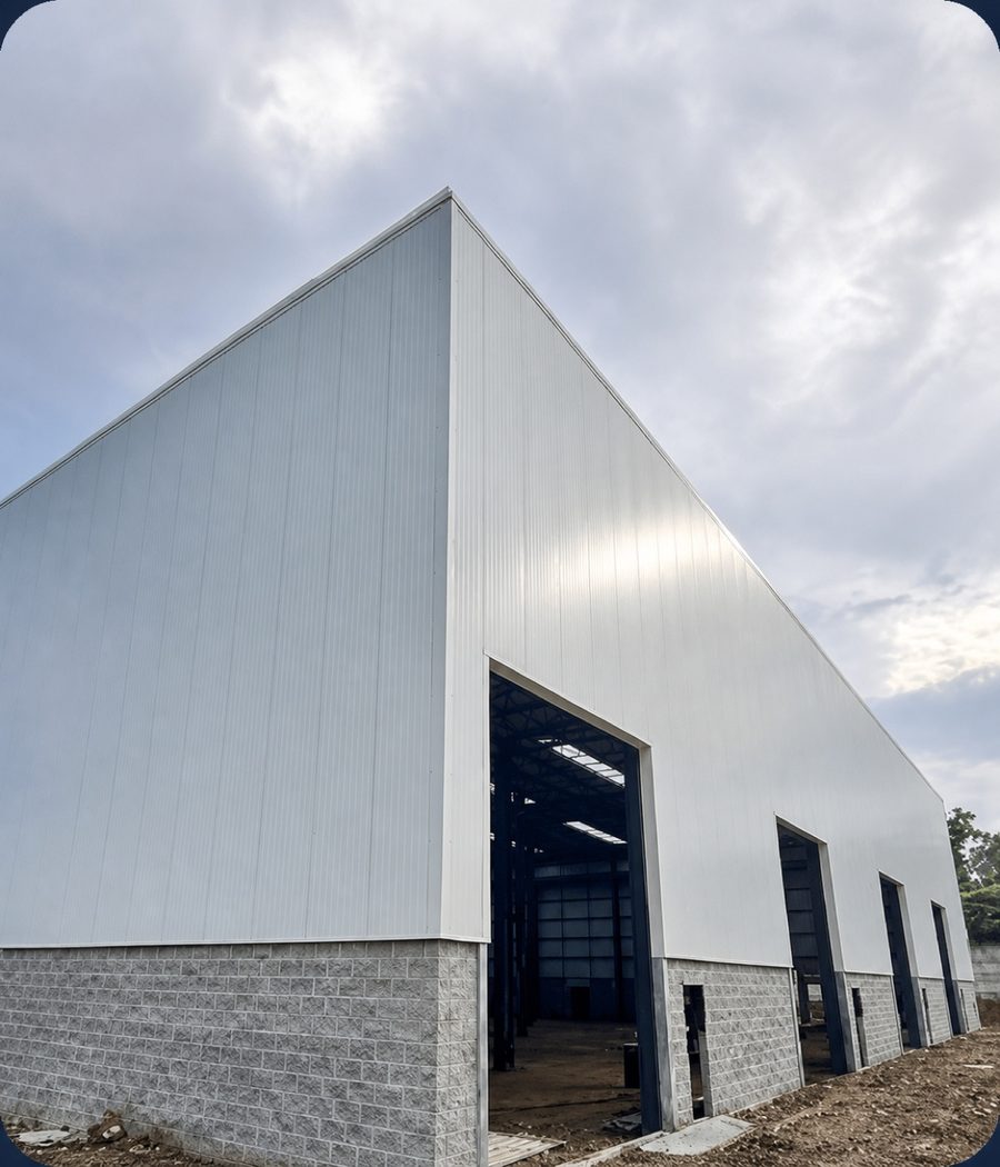 Bodega modular industrial para logística y almacenaje